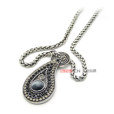 DH957韓式古銀流蘇毛衣鏈(已售完)|韓國飾品批發|銀飾批發|銀飾品