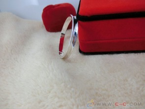 齊口凹光面純銀手鐲jjsz00214