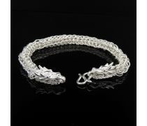 純銀龍頭手鐲產品信息