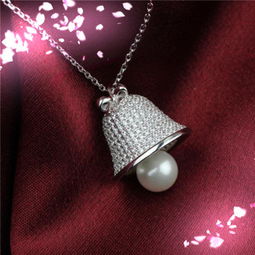 歐美款925純銀微鑲鈴鐺項(xiàng)鏈 圣誕節(jié)禮物 925銀飾批發(fā)